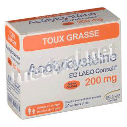 AcetylcysteineEG 200 mg poudre pour solution buvable EG LABO - LABORATOIRES EUROGENERICS (FRANCE)