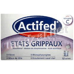 Actifed etats grippaux poudre pour solution buvable JOHNSON & JOHNSON SANTE BEAUTE FRANCE (FRANCE)
