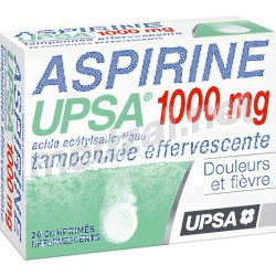 AspirineUPSA TAMPONNEE EFFERVESCENTE 1000 mg comprimé effervescent(e) UPSA (FRANCE)