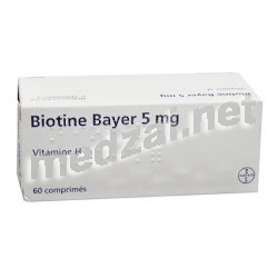Biotine  comprimé BAYER HEALTHCARE (FRANCE) Posologie et mode d