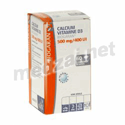 Calcium vitamine d3BIOGARAN 500 mg/400 UI comprimé à sucer BIOGARAN (FRANCE)