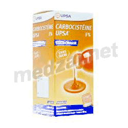 Carbocisteine  solution buvable UPSA (FRANCE) Posologie et mode d