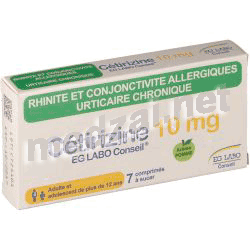 Cetirizine  comprimé à sucer EG LABO - LABORATOIRES EUROGENERICS (FRANCE)