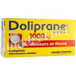 Doliprane1000 mg таб. д/пригот. шипуч. напитка Санофи-Авентис Франс (ФРАНЦИЯ)
