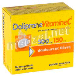 Doliprane vitamine c500 mg/150 mg comprimé effervescent(e) SANOFI AVENTIS FRANCE (FRANCE)