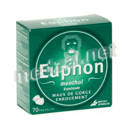 Euphon menthol  pastille LABORATOIRES MAYOLY SPINDLER (FRANCE) Posologie et mode d