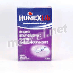 Humexlib paracetamol chlorphenamine  gélule URGO (FRANCE) Posologie et mode d