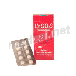 Lyso6 comprimé PIERRE FABRE MEDICAMENT (FRANCE)