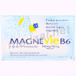 Magnevie b6  comprimé pelliculé SANOFI AVENTIS FRANCE (FRANCE) Posologie et mode d