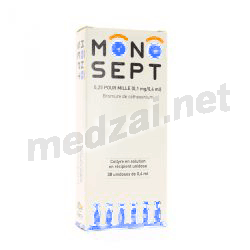 Monosept0,25 POUR MILLE (0,1 mg/0,4 ml) капли глазные HORUS PHARMA (ФРАНЦИЯ)