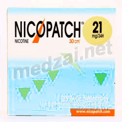Nicopatch21 mg/24 h трансдермальная терапевтическая система (ТТС) Пьер Фабр Медикамент (ФРАНЦИЯ)