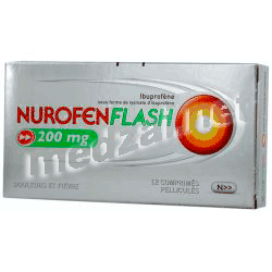 Nurofenflash  comprimé pelliculé RECKITT BENCKISER HEALTHCARE FRANCE (FRANCE) Posologie et mode d