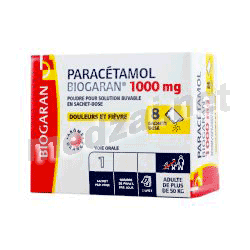 ParacetamolBIOGARAN 1000 mg порошок д/пригот. р-ра д/приема внутрь BIOGARAN (ФРАНЦИЯ)
