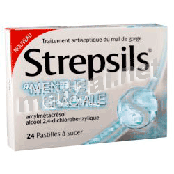 StrepsilsMENTHE GLACIALE pastille à sucer RECKITT BENCKISER HEALTHCARE FRANCE (FRANCE)