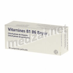 Vitamine b1 b6  comprimé pelliculé BAYER HEALTHCARE (FRANCE) Posologie et mode d