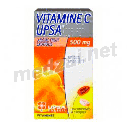 Vitamine cUPSA 500 mg fruit exotique comprimé à croquer UPSA (FRANCE)