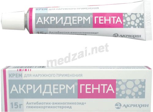 Акридерм гента crème pour application cutanée AKRIKHIN (Fédération de Russie)