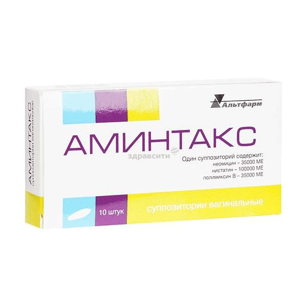 Аминтакс ovules vaginaux ZAO "Patent-Farm" (Fédération de Russie)