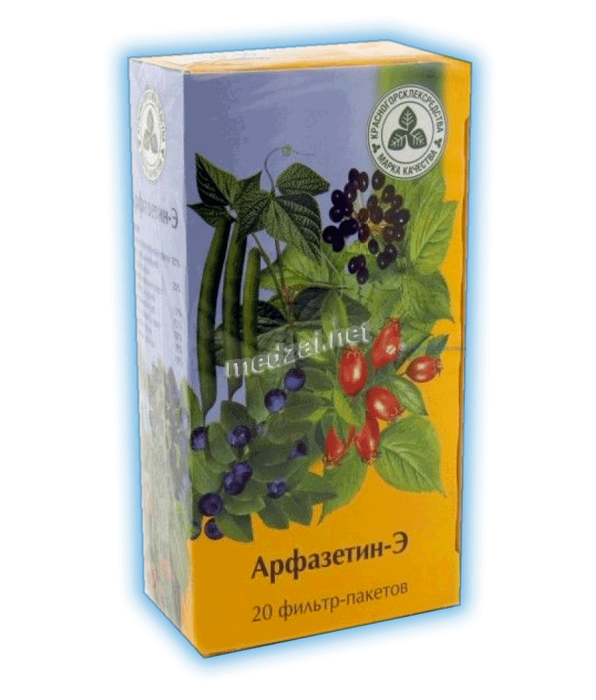 Arphasetin  mélange de plantes pour tisane AO "Krasnogorsklexredstva" (Fédération de Russie) Posologie et mode d