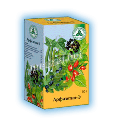 Arphasetin  mélange de plantes pour tisane AO "Krasnogorsklexredstva" (Fédération de Russie) Posologie et mode d
