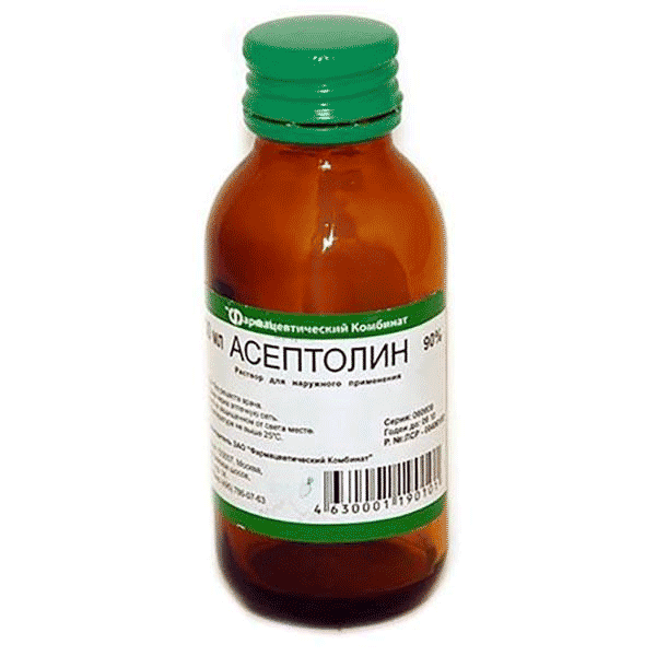 Асептолин solution pour application cutanée OOO "NII Mediçini i standartizaçii" (Fédération de Russie)