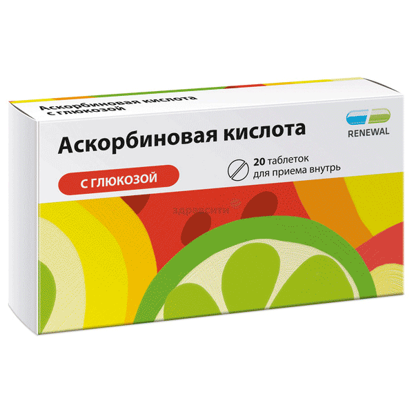 Аскорбиновая кислота с глюкозой comprimé AO PFK "Obnovlenie" (Fédération de Russie)