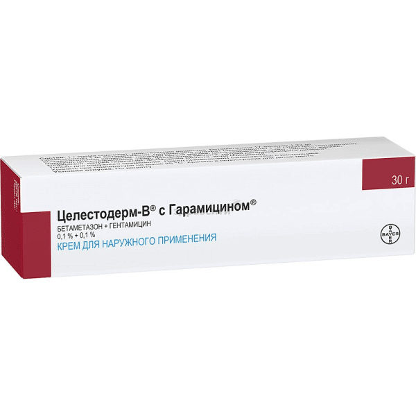 Celestoderm-v with garamycin  pommade pour application cutanée BAYER (Fédération de Russie) Posologie et mode d