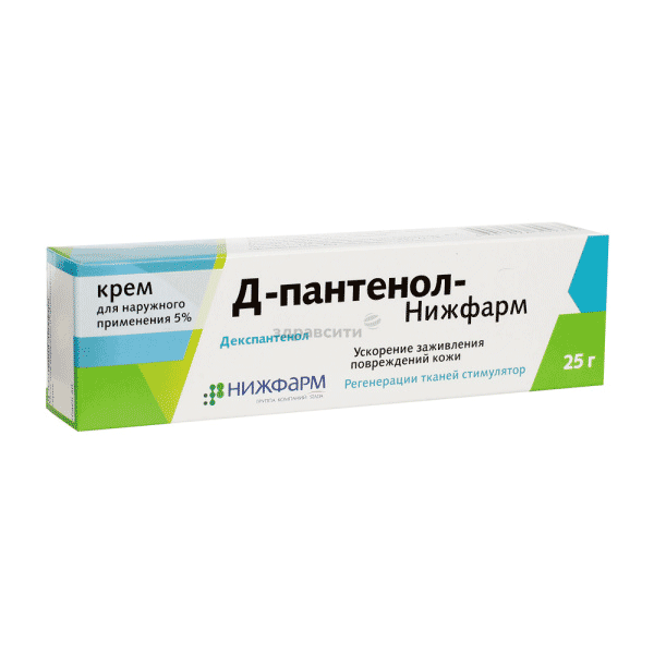 Д-пантенол-Нижфарм crème pour application cutanée AO "Nigfarm" (Fédération de Russie)