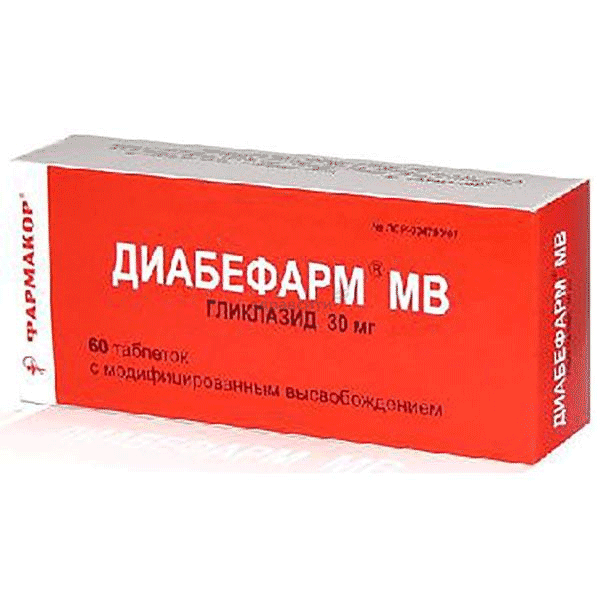 Diabefarm  comprimé à libération modifiée OOO "Farmakor prodakchn" (Fédération de Russie) Posologie et mode d