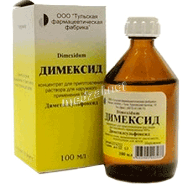 Димексид solution à diluer pour application cutanée OOO "Toulskaya farmaçevticheskaya fabrika" (Fédération de Russie)