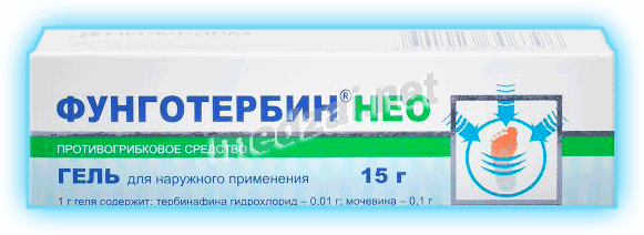 Фунготербин нео gel pour application cutanée AO "Nigfarm" (Fédération de Russie)