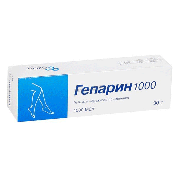 Гепарин1000 gel pour application cutanée OOO "Atoll" (Fédération de Russie)