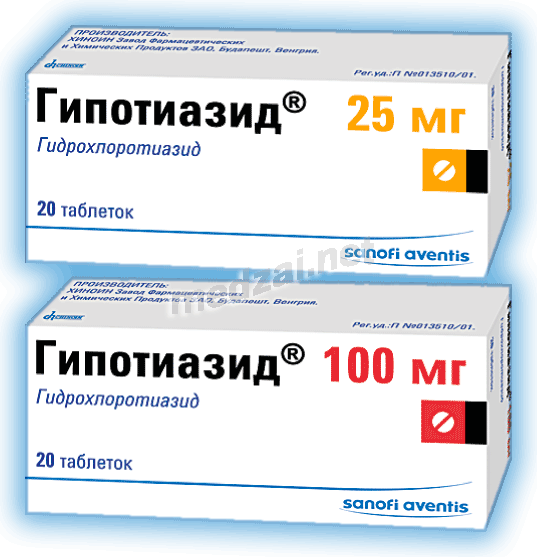 Гипотиазид comprimé CHINOIN Pharmaceutical and Chemical Works (HONGRIE)