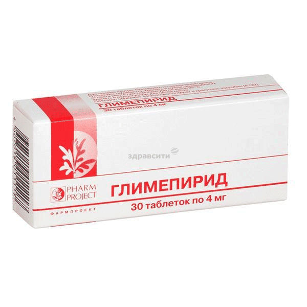 Глимепирид comprimé JSC "Pharmproject" (Fédération de Russie)