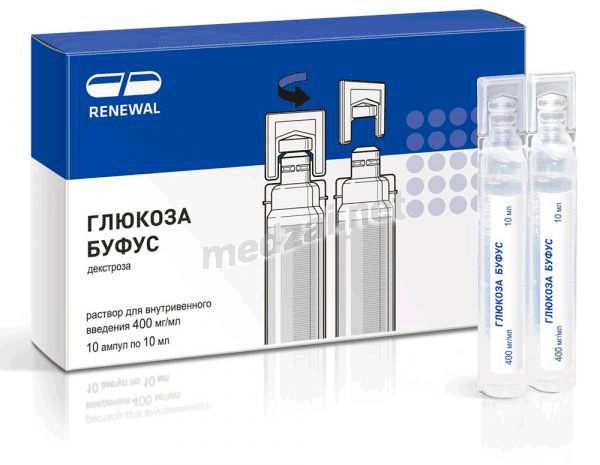 Glucose  solution injectable (IV) AO PFK "Obnovlenie" (Fédération de Russie) Posologie et mode d