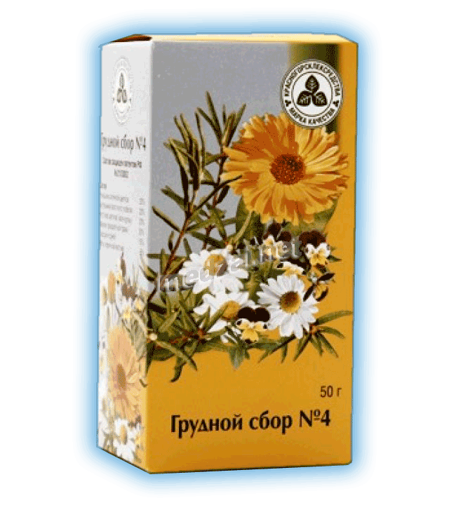Грудной сбор №4 mélange de plantes pour tisane AO "Krasnogorsklexredstva" (Fédération de Russie)