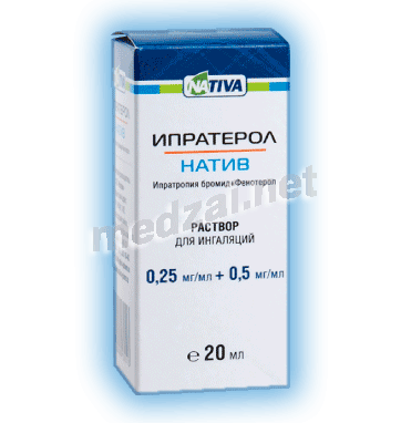 Ипратерол-натив solution pour inhalation Nativa (Fédération de Russie)