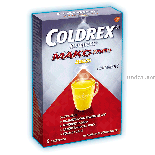 Coldrex<sup>®</sup> maxgrip  poudre pour solution buvable GlaxoSmithKline Consumer Healthcare (Fédération de Russie) Posologie et mode d