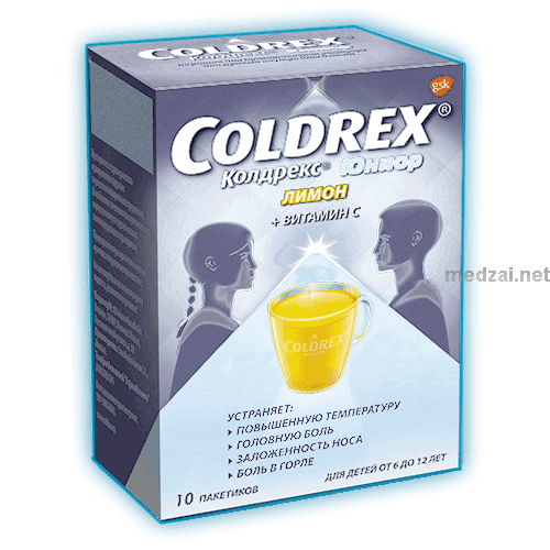 Coldrex<sup>®</sup> junior  poudre pour solution buvable GlaxoSmithKline Consumer Healthcare (Fédération de Russie) Posologie et mode d