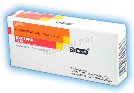 Listril<sup>®</sup>  comprimé Torrent Pharmaceuticals Ltd (Inde) Posologie et mode d