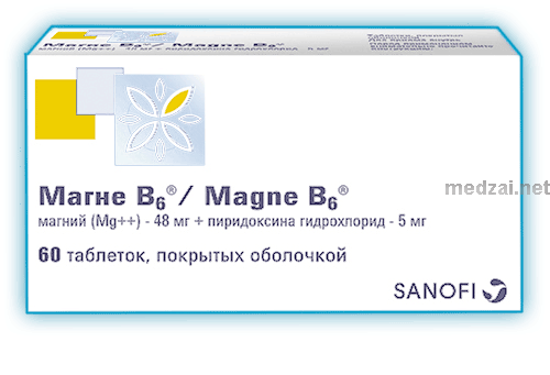 Магне b6 comprimé enrobé SANOFI WINTHROP INDUSTRIE (FRANCE)