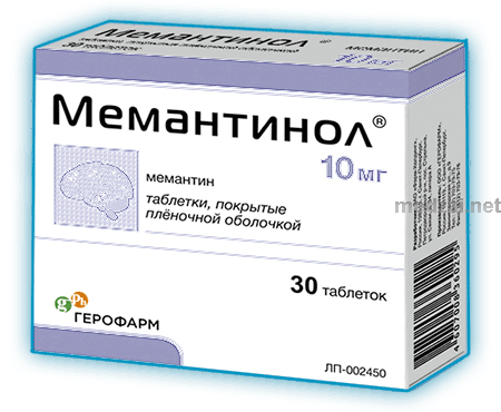 Memantinol  comprimé pelliculé ZAO "Farm-Holding" (Fédération de Russie) Posologie et mode d