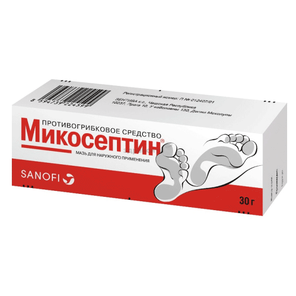 Микосептин pommade pour application cutanée Sanofi (Fédération de Russie)
