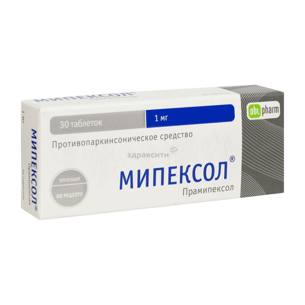 Мипексол comprimé JSC "PE "Obolenskoe" (Fédération de Russie)
