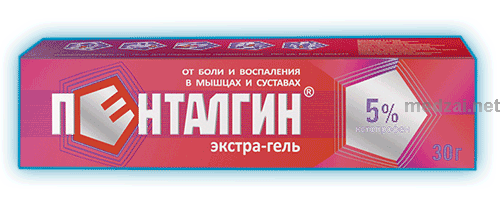Pentalgin extra-gel  gel pour application cutanée PAO "Otisifarm" (Fédération de Russie) Posologie et mode d