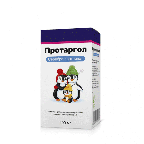 Protargol  comprimé pour solution pour application locale ZAO "FORP" (Fédération de Russie) Posologie et mode d
