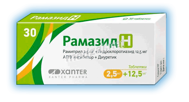 Рамазид h  таблетки; Ксантис Фарма Лимитед (КИПР) Инструкция по применению и дозировка Дозировка