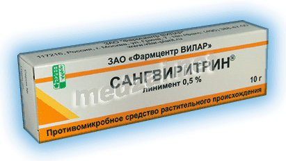 Сангвиритрин liniment ZAO "Farmçentr "VILAR" (Fédération de Russie)