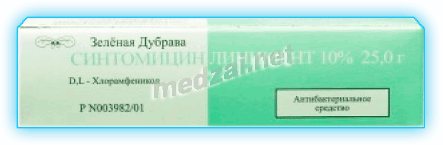 Синтомицин liniment ZAO "Zelenaya doubrava" (Fédération de Russie)