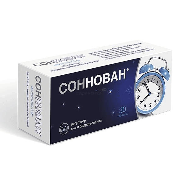Соннован таблетки, покрытые пленочной оболочкой; ООО "Бактэр" (Россия)